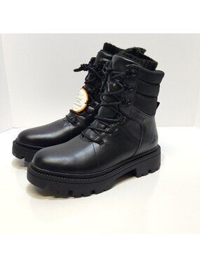 Ozark Trail Women 10 Combat Snow Boots Waterproof Leather 400g Thinsulate NWT